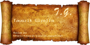 Tauszik Gizella névjegykártya